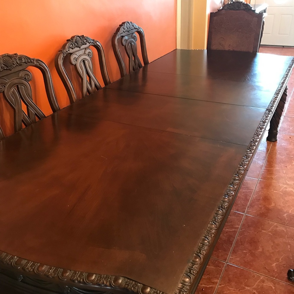 Brown Wood Table - image 1